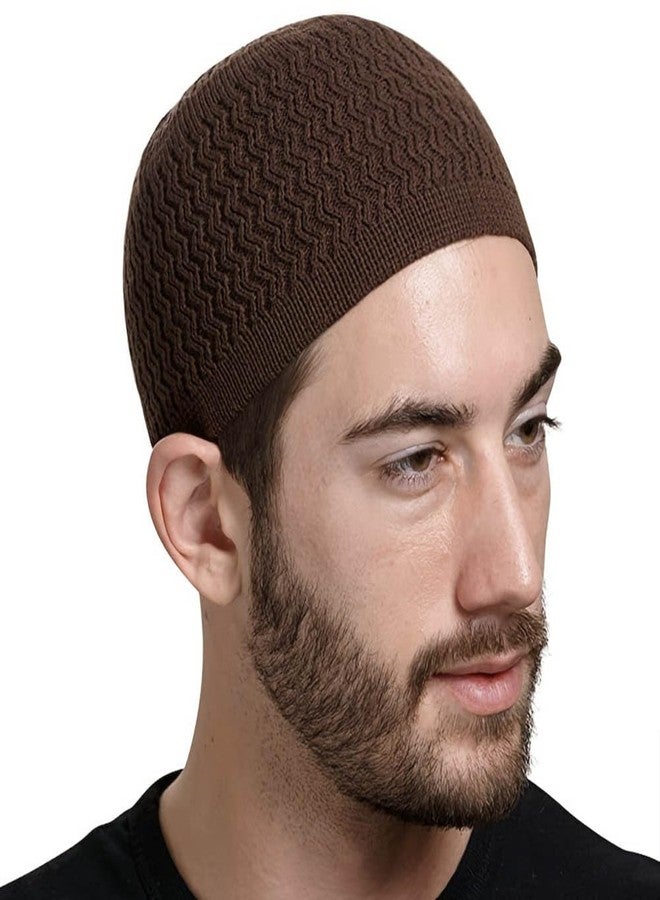 ZUYYON 6 Pcs Knit Kufi Hats for Men Women Muslim Stretchy Skull Caps Cotton Helmet Liner Breathable Crochet Beanie Hat(Classic Colors) - Image 4